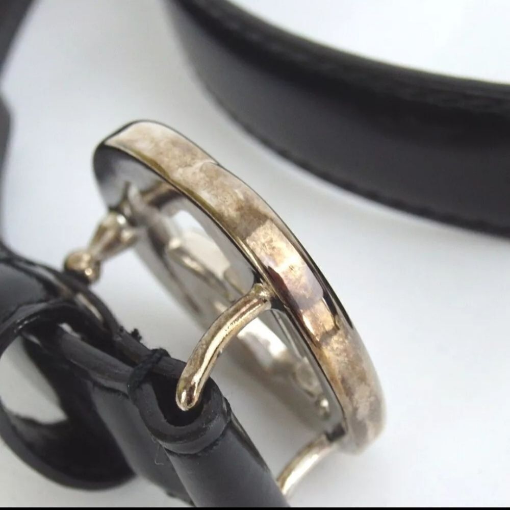 Authentic GUCCI 036.2194.0980.5 Interlocking Small GG 70/28 Leather Belt [Used] - Picture 10 of 12